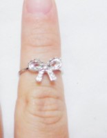 Anel de falange prateado (laço) - REF: AFLE